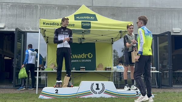 Podium under the KwadrO Ninove tent.