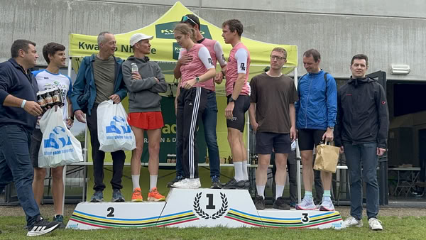 Podium under the KwadrO Ninove tent.