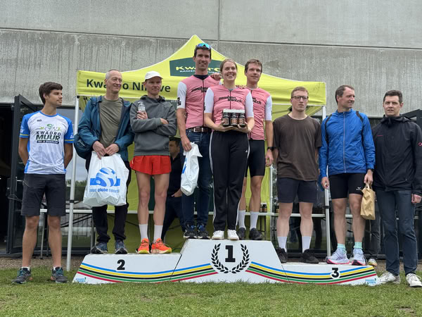 Podium under the KwadrO Ninove tent.