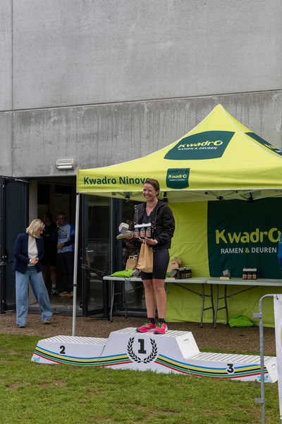 Podium under the KwadrO Ninove tent.